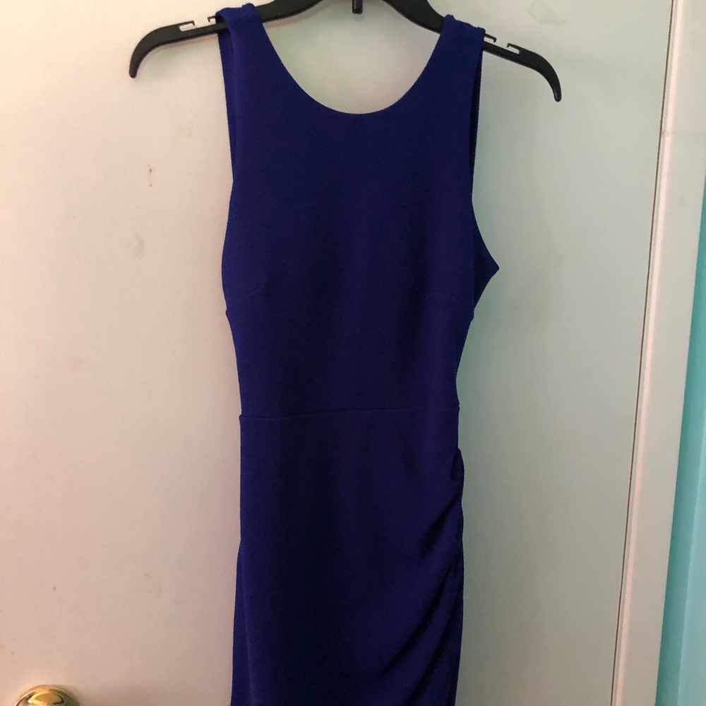 Blue bodycon dress